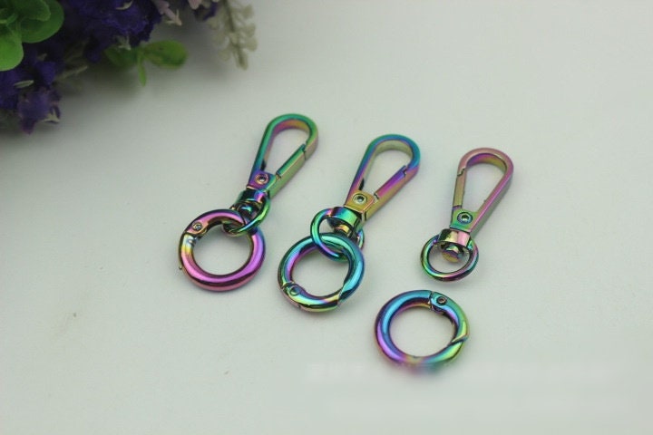 Swivel Lever Snap Hook 1/10pcs Bag Hardware Metal Spring Trigger Lobster Clasp Clip Multicolor Gold 53 12 mm 2 1/8 1/2" Purse Handbag Making