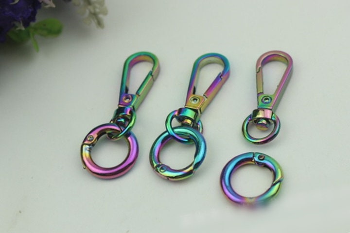 Swivel Lever Snap Hook 1/10pcs Bag Hardware Metal Spring Trigger Lobster Clasp Clip Multicolor Gold 53 12 mm 2 1/8 1/2" Purse Handbag Making