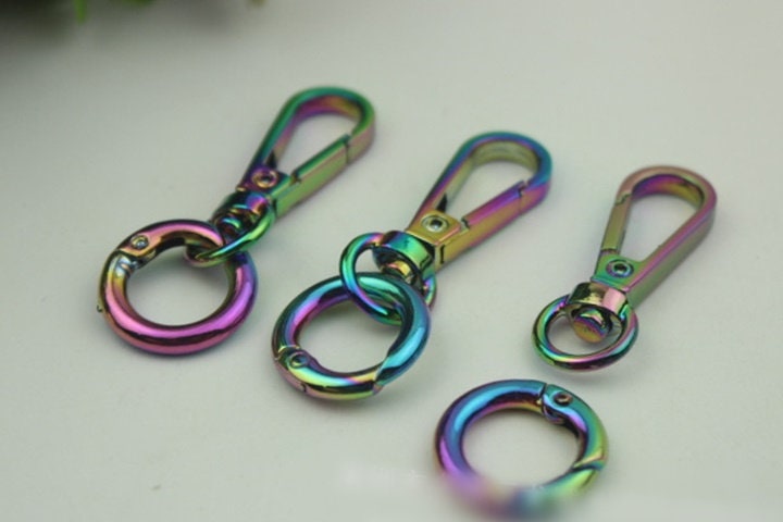 Swivel Lever Snap Hook 1/10pcs Bag Hardware Metal Spring Trigger Lobster Clasp Clip Multicolor Gold 53 12 mm 2 1/8 1/2" Purse Handbag Making