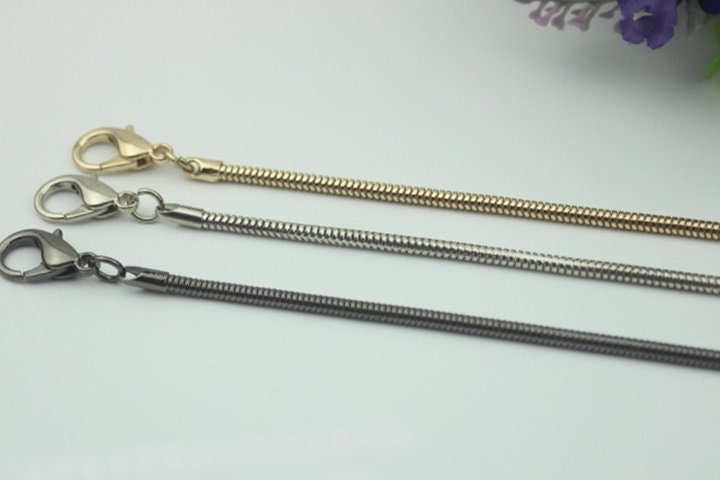 Purse Chain Bag Hardware Metal Crossbody Gold Silver Gunmetal Brass Vintage Strap Handle Handbag Curb Clutch Making Metal 120cm 4ft