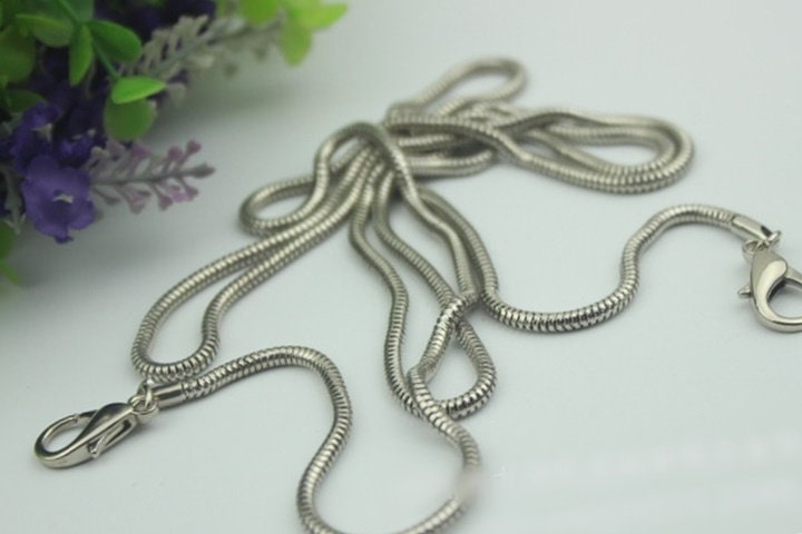 Purse Chain Bag Hardware Metal Crossbody Gold Silver Gunmetal Brass Vintage Strap Handle Handbag Curb Clutch Making Metal 120cm 4ft