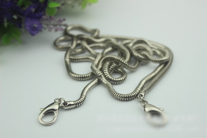 Purse Chain Bag Hardware Metal Crossbody Gold Silver Gunmetal Brass Vintage Strap Handle Handbag Curb Clutch Making Metal 120cm 4ft