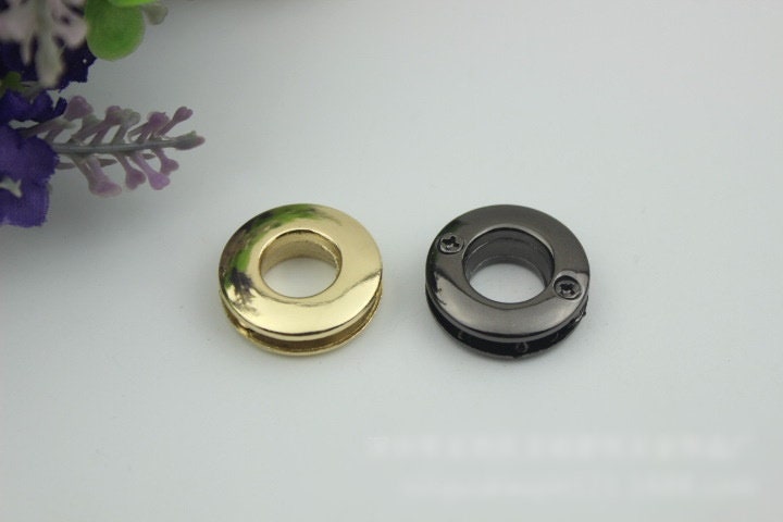 Metal Eyelet Grommet Screw Screwback Round O Shape Gold Silver Black 10 15 19 25 mm Purse Handbag Leathercraft Hardware Supply Repair