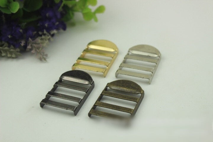 Ladder Lock Strap Buckle 25 mm 1" Silver Gold Gunmetal Bronze Hardware Leather Purse Bag Handbag Clutch Backpack DIY Supplies Wholesale