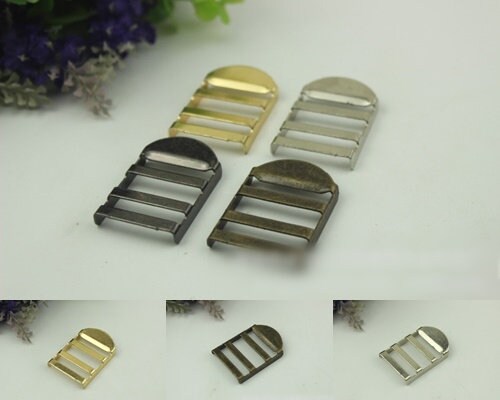 Ladder Lock Strap Buckle 25 mm 1" Silver Gold Gunmetal Bronze Hardware Leather Purse Bag Handbag Clutch Backpack DIY Supplies Wholesale