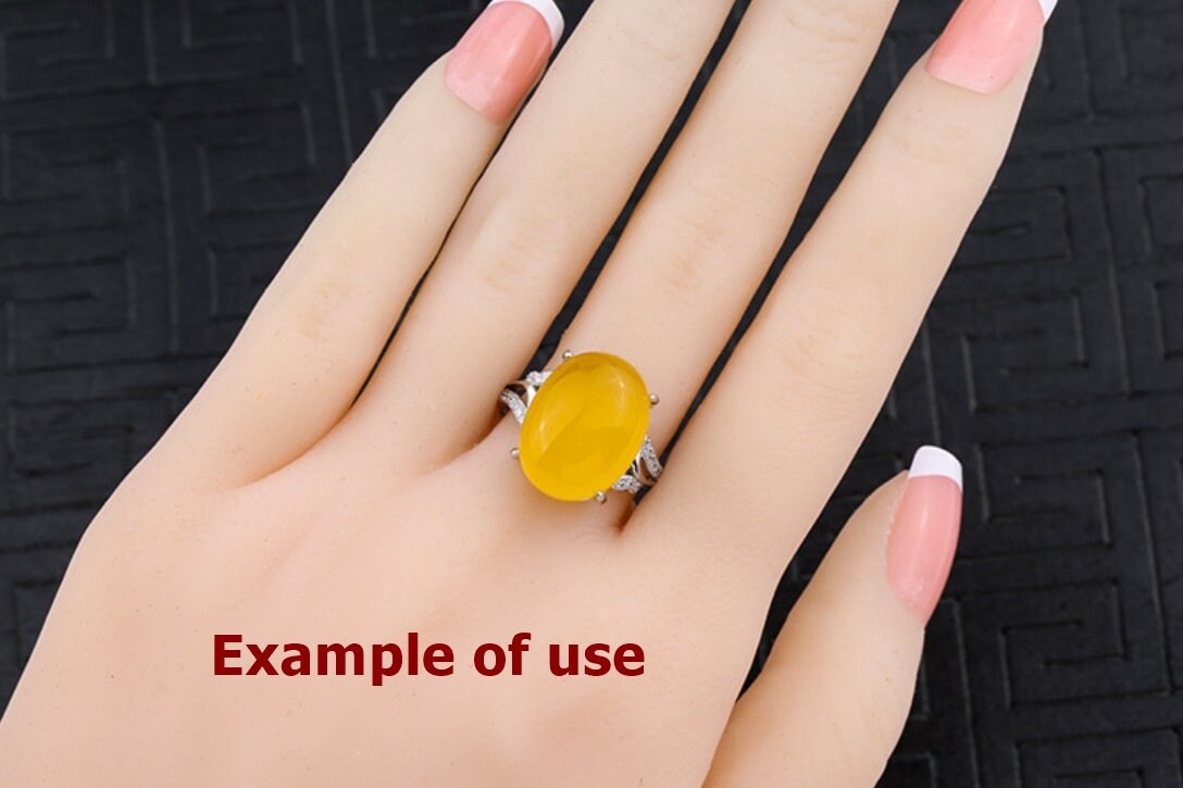 Ring Blank Setting 1pc Sterling Silver 925 Adjustable Oval 18k Gold Vermeil Fine 3-16mm For One Stone Gemstone Four Prongs Wholesale