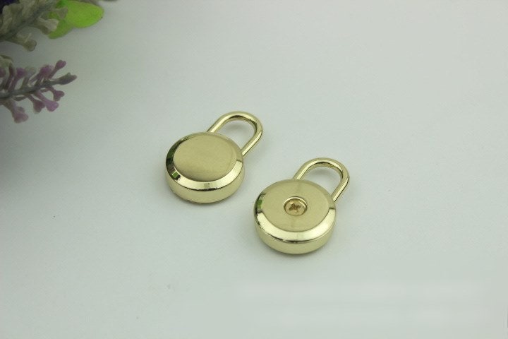 Keyless Switch Padlock Bag Hardware Rectangle Gold Gunmetal 1/20 pcs Handmade Purse Handbag Making Metal Bulk Wholesale Accessories Supplies