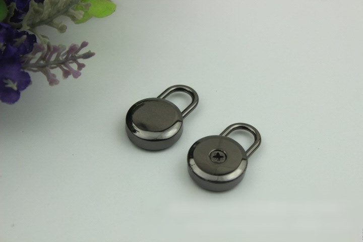 Keyless Switch Padlock Bag Hardware Rectangle Gold Gunmetal 1/20 pcs Handmade Purse Handbag Making Metal Bulk Wholesale Accessories Supplies