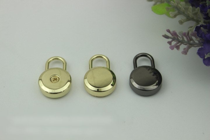 Keyless Switch Padlock Bag Hardware Rectangle Gold Gunmetal 1/20 pcs Handmade Purse Handbag Making Metal Bulk Wholesale Accessories Supplies