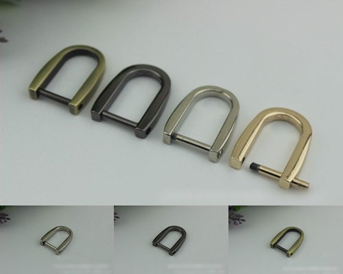 Horseshoe Handbag Connector 10/100pcs Bag Hardware Gold Silver Gunmetal Metal Clip Clasp Buckle Purse Strap Handles Screw D Rings Shackle