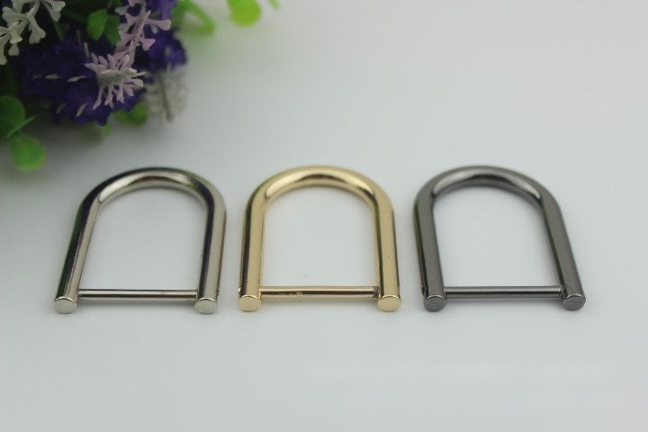 Horseshoe Handbag Connector 10/100pcs Bag Hardware Gold Silver Gunmetal Metal Clip Clasp Buckle Purse Strap Handles Screw D Rings Shackle