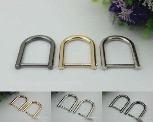 Horseshoe Handbag Connector 10/100pcs Bag Hardware Gold Silver Gunmetal Metal Clip Clasp Buckle Purse Strap Handles Screw D Rings Shackle