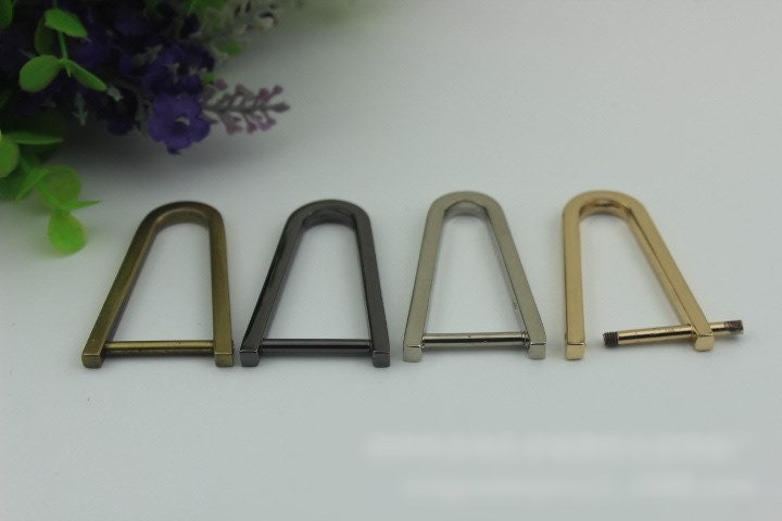 Horseshoe Handbag Connector 10/100pcs Bag Hardware Gold Silver Gunmetal Metal Clip Clasp Buckle Purse Strap Handles Screw D Rings Shackle