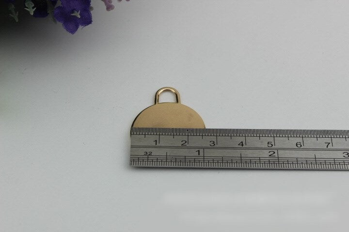 Round Tongue Zipper Pull Bag Hardware Charm Slider Metal Light Gold 1/10 pcs Wholesale Handmade Purse Handbag Making 25mm 1 Inch Supplies