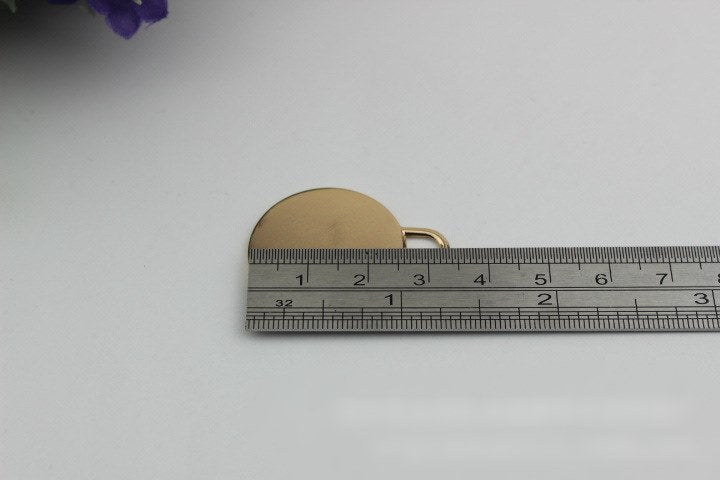 Round Tongue Zipper Pull Bag Hardware Charm Slider Metal Light Gold 1/10 pcs Wholesale Handmade Purse Handbag Making 25mm 1 Inch Supplies