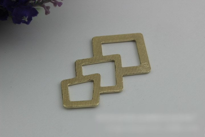 Polygon Purse Label 1/10pcs Bag Hardware Charm Light Gold Gunmetal Handmade Purse Handbag Making Metal Decoration 70mm Wholesale Supplies