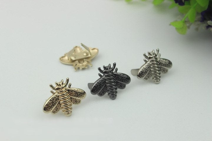 Beetle Purse Label 1/10pcs Bag Hardware Charm Gold Silver Gunmetal Handmade Purse Handbag Making Metal Decoration 30mm Wholesale Supplies