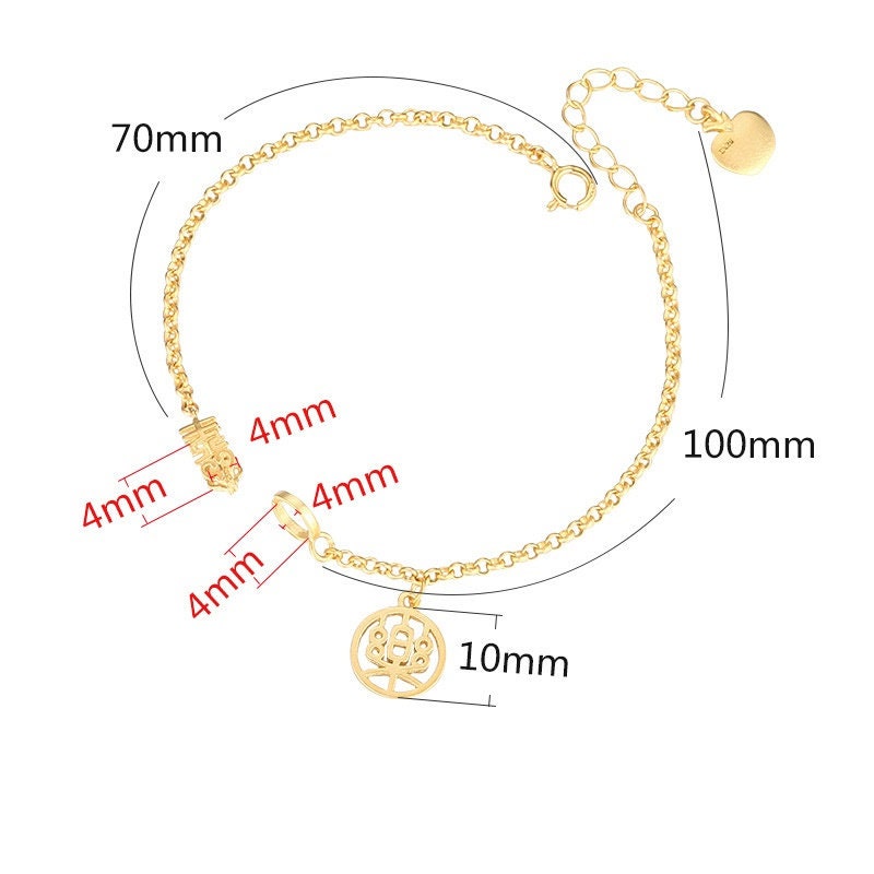 Sterling Silver Chain Clip Clasp Bangle Mount Bracelet Setting Base Gold Fine 925 4 mm For Two Stones Beads No Prongs DIY Jewelry Wholesale