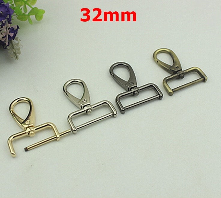 Swivel Lever Snap Hook 16 20 25 32 38mm Alloy Metal Spring Trigger Lobster Clasp Clip Purse Bag Handbag Strap Handle Rings DIY Wholesale