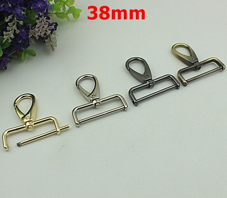 Swivel Lever Snap Hook 16 20 25 32 38mm Alloy Metal Spring Trigger Lobster Clasp Clip Purse Bag Handbag Strap Handle Rings DIY Wholesale