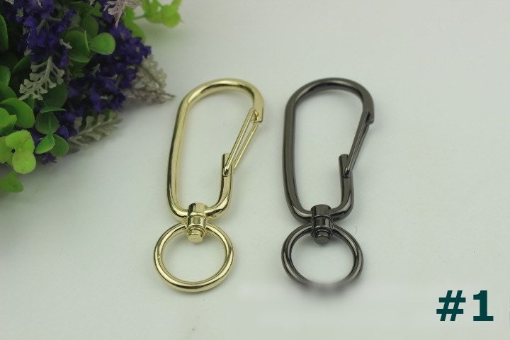 Swivel Lever Snap Hook 1/10pcs Bag Hardware Metal Spring Trigger Lobster Clasp Clip Light Gold Gunmetal Black 115 25mm Purse Handbag Making