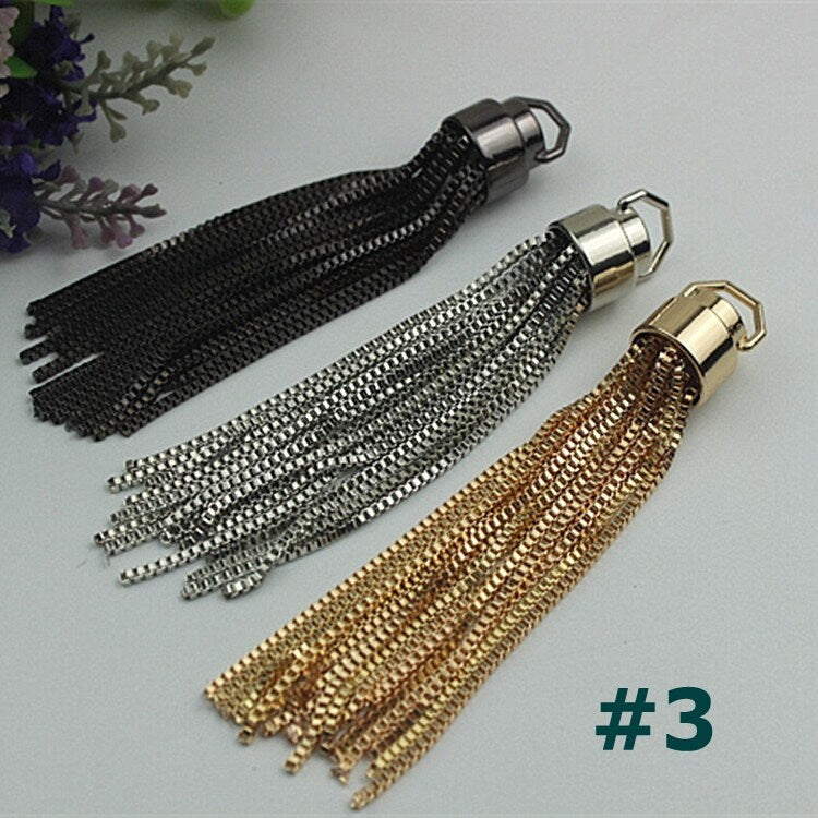 Metal Tassel Keychain 150 120 100mm Alloy Metal Spring Trigger Lobster Clasp Clip Purse Bag Handbag Strap Jewelry Key Ring DIY Wholesale