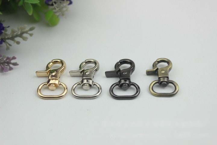 Swivel Lever Snap Hook 32 14 mm 1 1/4 1/2" Alloy Metal Spring Trigger Lobster Clasp Clip Purse Bag Handbag Strap Handle Rings DIY Wholesale