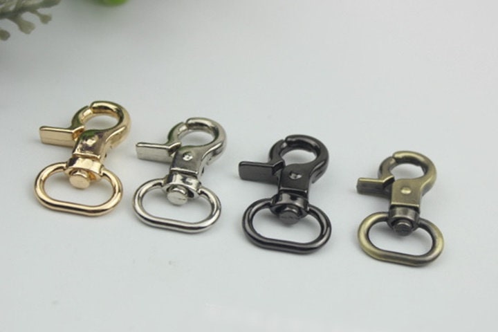 Swivel Lever Snap Hook 32 14 mm 1 1/4 1/2" Alloy Metal Spring Trigger Lobster Clasp Clip Purse Bag Handbag Strap Handle Rings DIY Wholesale