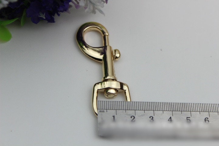 Swivel Lever Snap Hook 62 16 mm 2 1/2 5/8" Alloy Metal Spring Trigger Lobster Clasp Clip Purse Bag Handbag Strap Handle Rings DIY