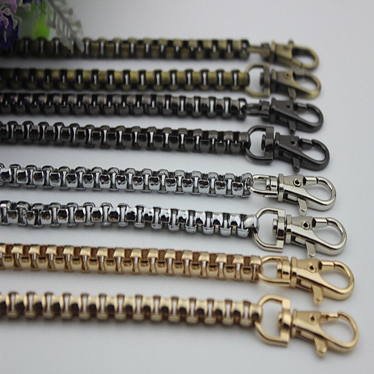 Purse Chain 120cm 47 6/25" Crossbody Metal Curb Brass Strap Handle Silver Gold Black Bronze Hardware Leather Bag Handbag Clutch Vintage DIY