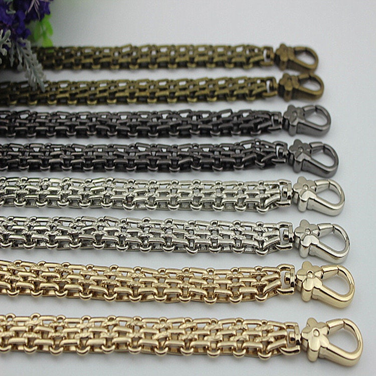 Purse Chain 120cm 47 6/25" Crossbody Metal Curb Brass Strap Handle Silver Gold Black Bronze Hardware Bag Handbag Clutch Vintage DIY