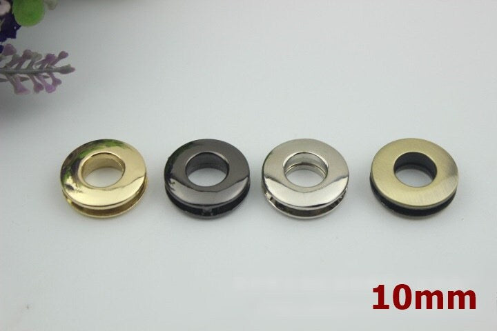 Metal Eyelet Grommet Screw Screwback Round O Shape Gold Silver Black Bronze 10 15 19 25 mm Purse Handbag Leathercraft Hardware Supply Repair