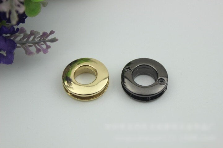 Metal Eyelet Grommet Screw Screwback Round O Shape Gold Silver Black Bronze 10 15 19 25 mm Purse Handbag Leathercraft Hardware Supply Repair