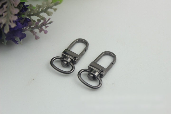 Swivel Lever Snap Hook 1/10pcs Bag Hardware Metal Spring Trigger Lobster Clasp Clip Gold Silver Gunmetal Bronze 32 13mm Purse Handbag Making