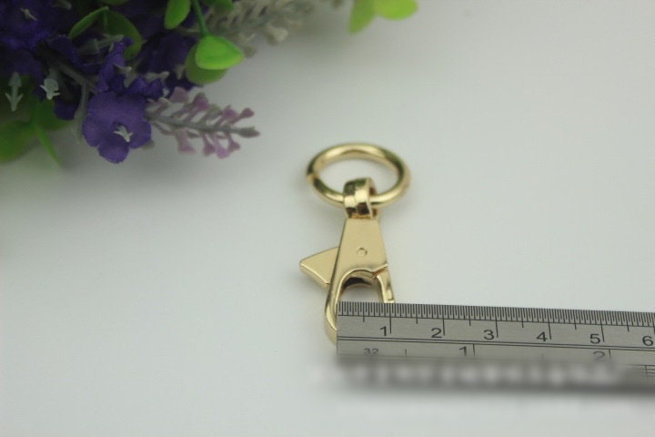 Swivel Lever Snap Hook 1/10pcs Bag Hardware Metal Spring Trigger Lobster Clasp Clip Light Gold 53 15 mm 2 1/8 5/8" Purse Handbag Making