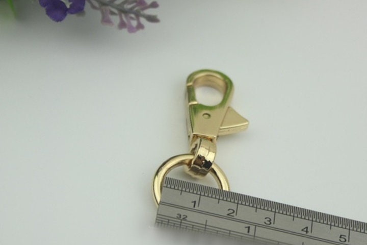 Swivel Lever Snap Hook 1/10pcs Bag Hardware Metal Spring Trigger Lobster Clasp Clip Light Gold 53 15 mm 2 1/8 5/8" Purse Handbag Making