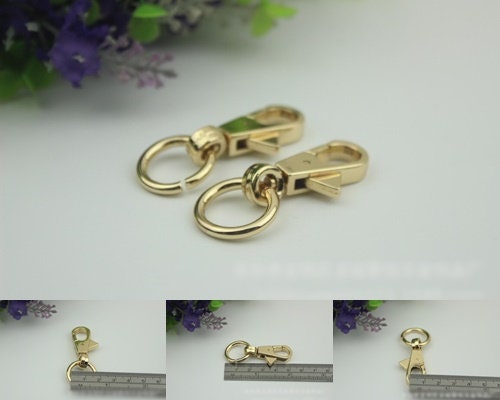 Swivel Lever Snap Hook 1/10pcs Bag Hardware Metal Spring Trigger Lobster Clasp Clip Light Gold 53 15 mm 2 1/8 5/8" Purse Handbag Making