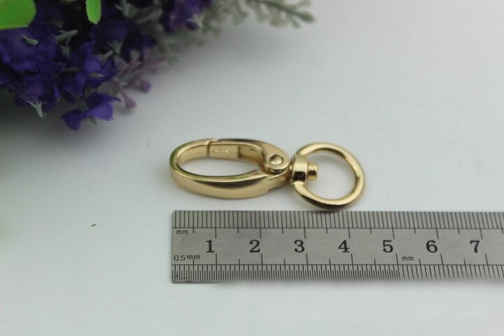 Swivel Lever Snap Hook 1/10pcs Bag Hardware Metal Spring Trigger Lobster Clasp Clip Gold Silver Gunmetal 45 13 mm Purse Handbag Making