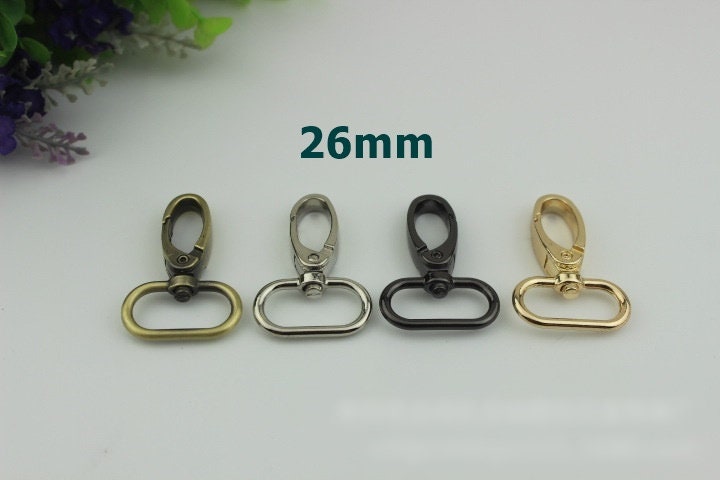 Swivel Lever Snap Hook 1/10pcs Bag Hardware Metal Spring Trigger Lobster Clasp Clip Gold Silver Bronze 16 20 26 32 38mm Purse Handbag Making