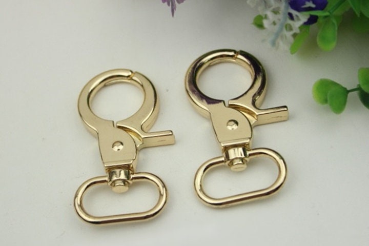 Swivel Lever Snap Hook 1/10pcs Bag Hardware Metal Spring Trigger Lobster Clasp Clip Light Gold 60 26 mm 2 3/8 1" Purse Handbag Making