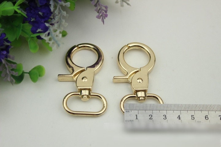 Swivel Lever Snap Hook 1/10pcs Bag Hardware Metal Spring Trigger Lobster Clasp Clip Light Gold 60 26 mm 2 3/8 1" Purse Handbag Making