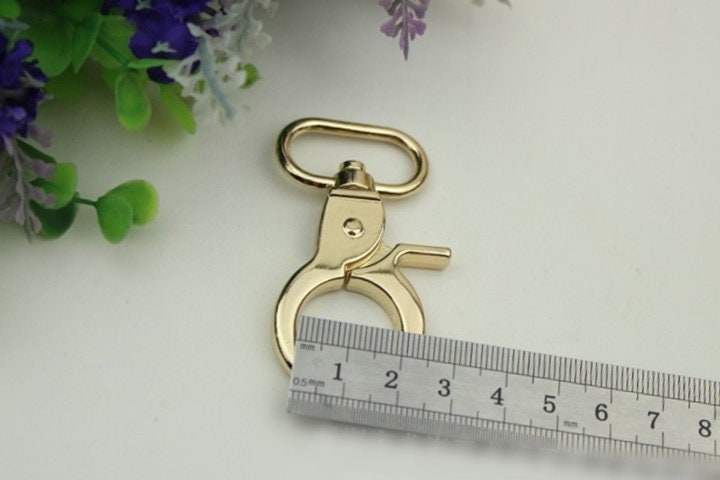 Swivel Lever Snap Hook 1/10pcs Bag Hardware Metal Spring Trigger Lobster Clasp Clip Light Gold 60 26 mm 2 3/8 1" Purse Handbag Making