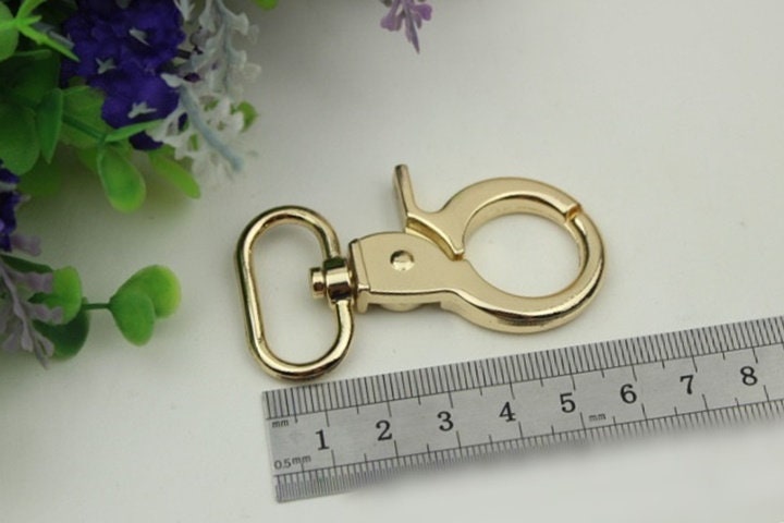 Swivel Lever Snap Hook 1/10pcs Bag Hardware Metal Spring Trigger Lobster Clasp Clip Light Gold 60 26 mm 2 3/8 1" Purse Handbag Making