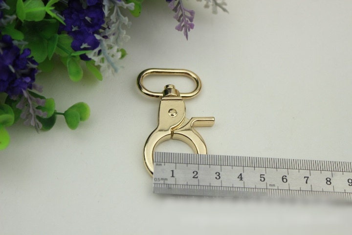 Swivel Lever Snap Hook 1/10pcs Bag Hardware Metal Spring Trigger Lobster Clasp Clip Light Gold 60 26 mm 2 3/8 1" Purse Handbag Making