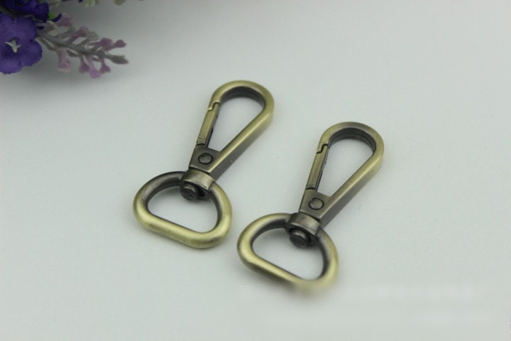 Swivel Lever Snap Hook 1/10pcs Bag Hardware Metal Spring Trigger Lobster Clasp Clip Gold Silver Gunmetal Bronze 47 16mm Purse Handbag Making