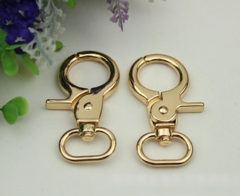 Swivel Lever Snap Hook 1/10pcs Bag Hardware Metal Spring Trigger Lobster Clasp Clip Light Gold 60 20 mm 2 3/8 3/4" Purse Handbag Making