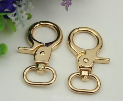 Swivel Lever Snap Hook 1/10pcs Bag Hardware Metal Spring Trigger Lobster Clasp Clip Light Gold 60 20 mm 2 3/8 3/4" Purse Handbag Making