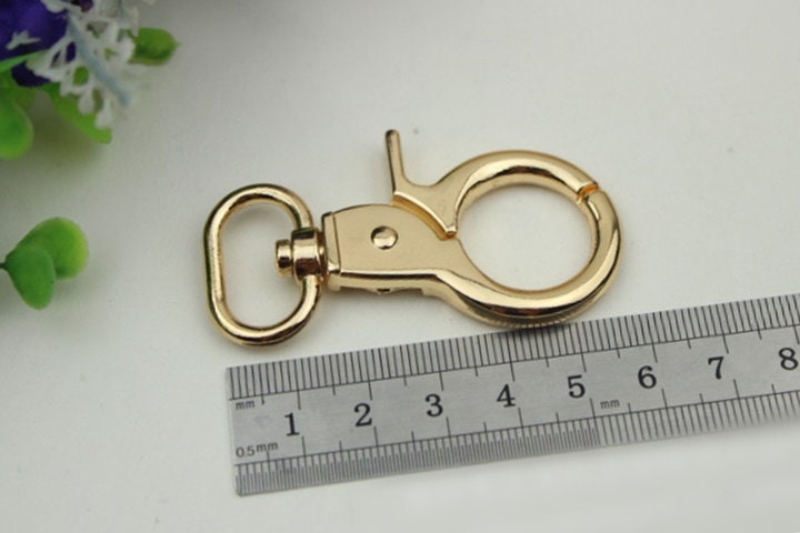 Swivel Lever Snap Hook 1/10pcs Bag Hardware Metal Spring Trigger Lobster Clasp Clip Light Gold 60 20 mm 2 3/8 3/4" Purse Handbag Making