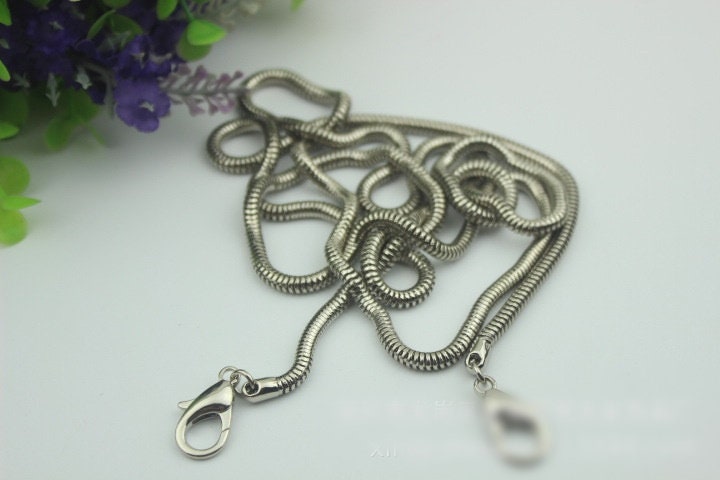 Purse Chain Bag Hardware Metal Crossbody Gold Silver Gunmetal Brass Vintage Strap Handle Handbag Curb Clutch Making Metal 120cm 4ft