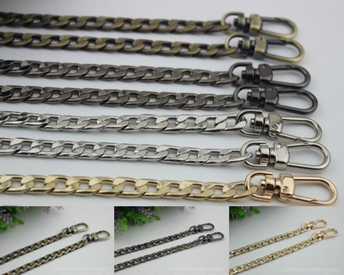 Purse Chain Bag Hardware Metal Crossbody Gold Silver Gunmetal Bronze Brass Vintage Strap Handle Handbag Curb Clutch Making Metal 120cm 4ft